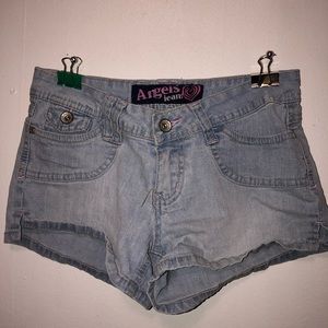 ‘Angels Jeans’ Short Short Denim Shorts
